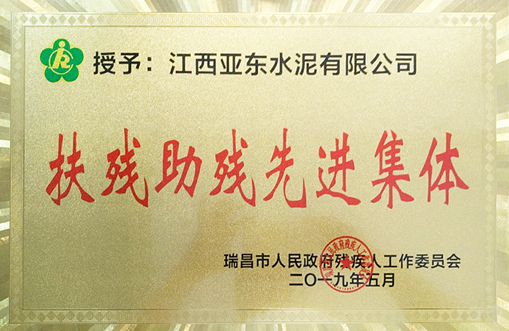 瑞昌市助殘扶殘先進(jìn)集體（江西亞?wèn)|）