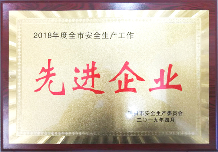 安全生產(chǎn)工作先進(jìn)企業(yè)（江西亞?wèn)|）